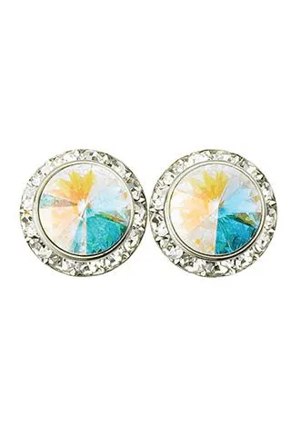 11MM SWAROVSKY CLIP ON EARRINGS