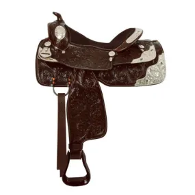 16" DOUBLE T SADDLERY FULLY TOOLED SHOW SADDLE