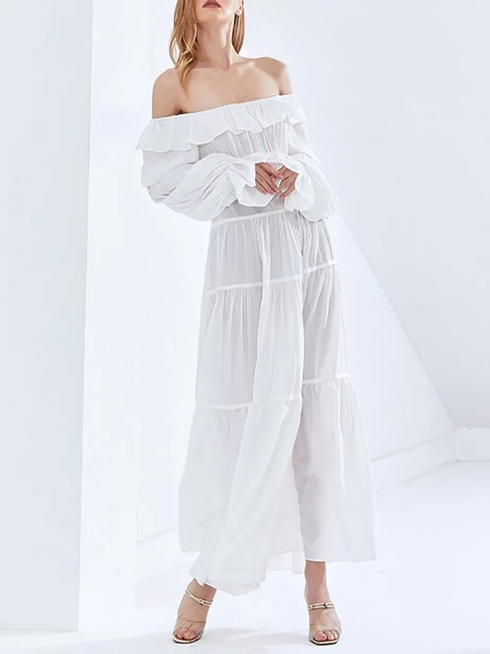 ARIA Off Shoulder Maxi Dress