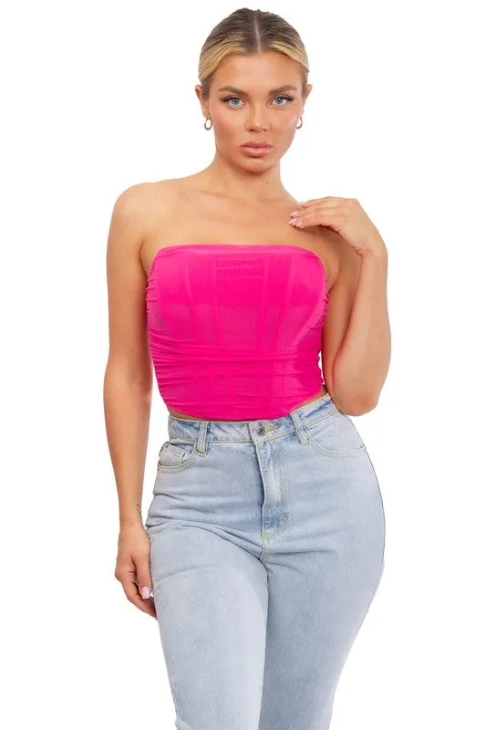 Bianca Tube top, fuchsia