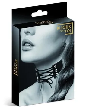 Bijoux Pour Toi Black Laced Necklace