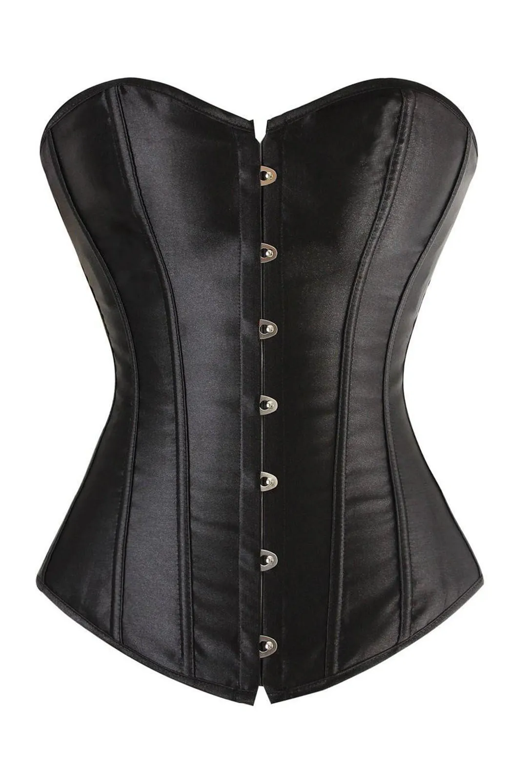 Black Classic Satin Corset