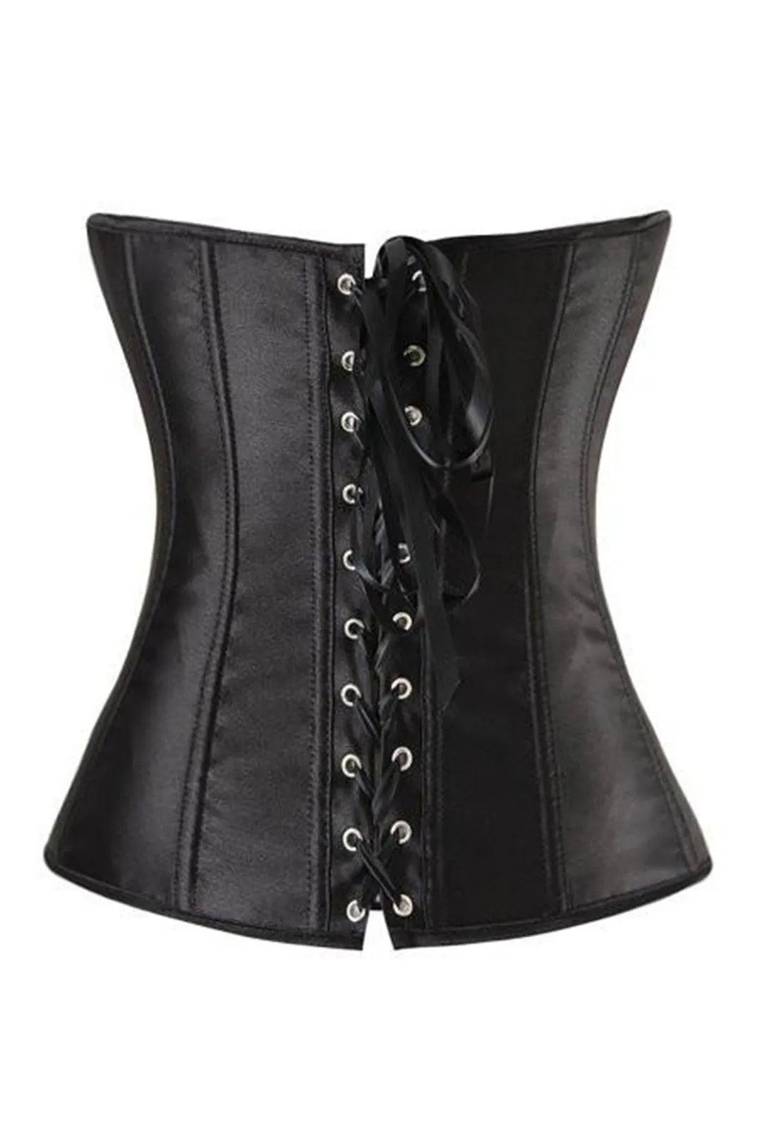 Black Classic Satin Corset