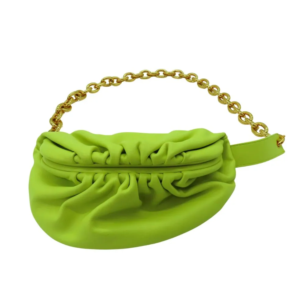 Bottega Veneta Chain Body Bag Yellow