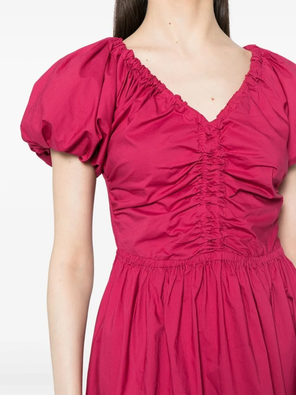 CECILE COTTON POPLIN MIDI DRESS