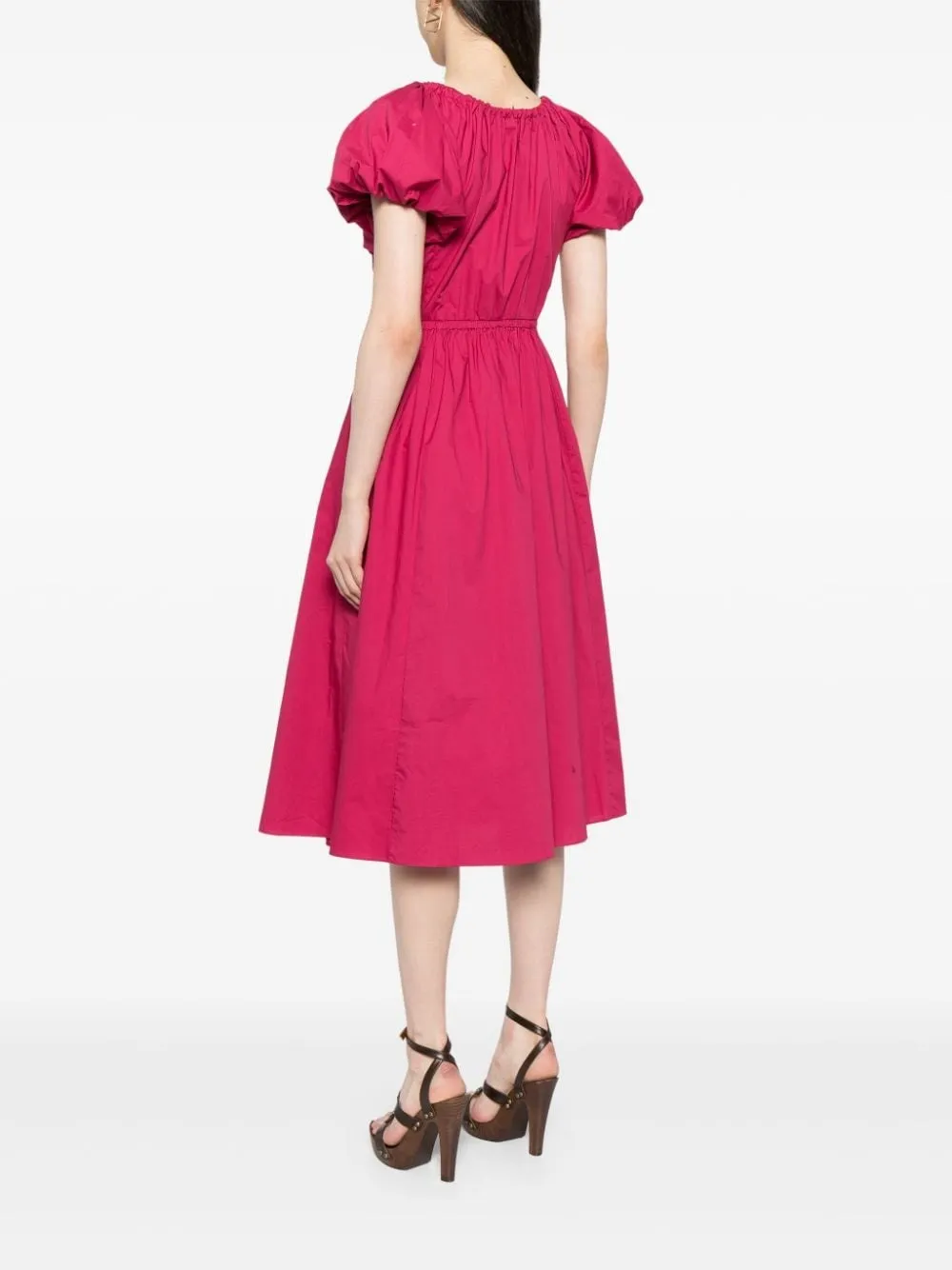 CECILE COTTON POPLIN MIDI DRESS