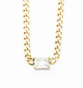 Crystal Cuban Necklace