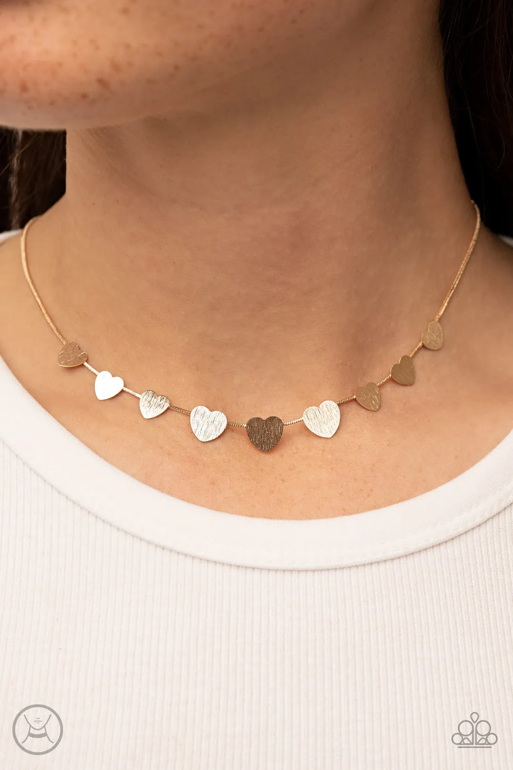 Dainty Desire - Gold Necklace - Paparazzi Accessories