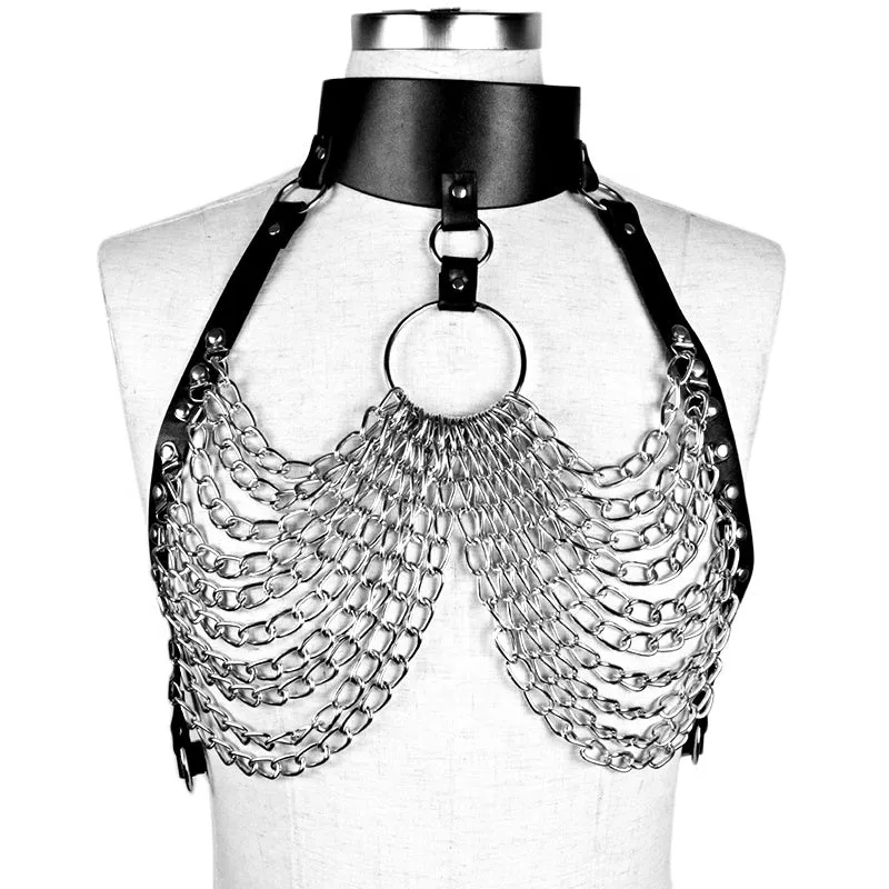 Deluxe Diva of Chains Harness Bra