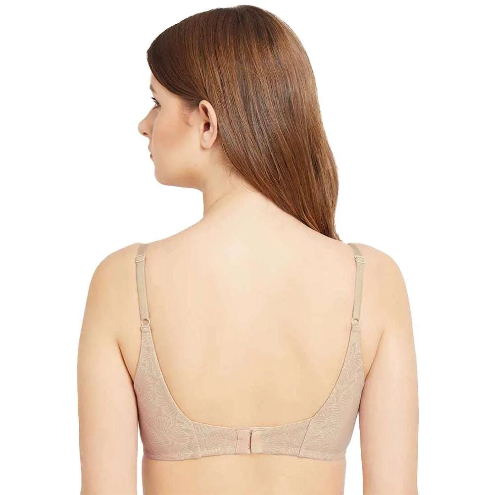 Ecozen Padded Non-wired 3/4th Cup Everyday Wear Push-up Bra - Beige