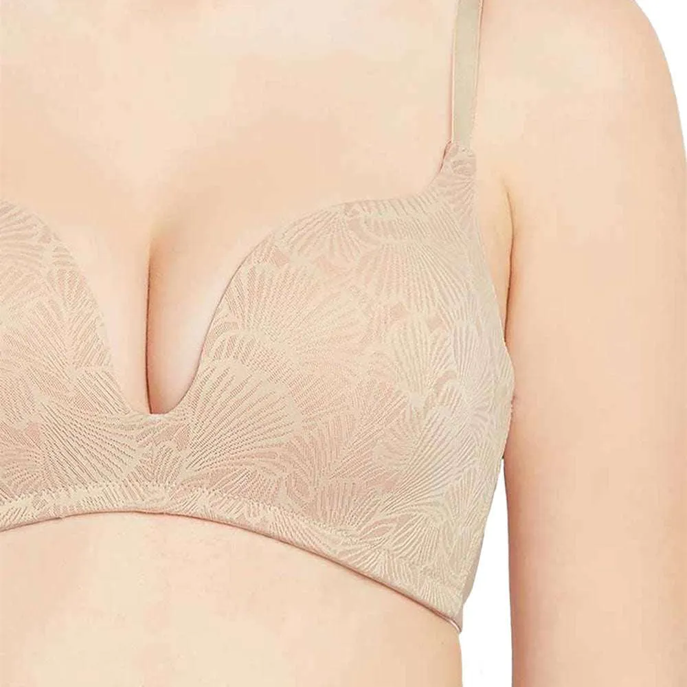 Ecozen Padded Non-wired 3/4th Cup Everyday Wear Push-up Bra - Beige