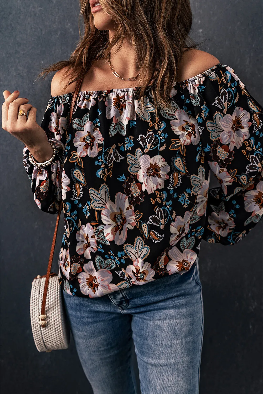 Floral Off Shoulder Blouse