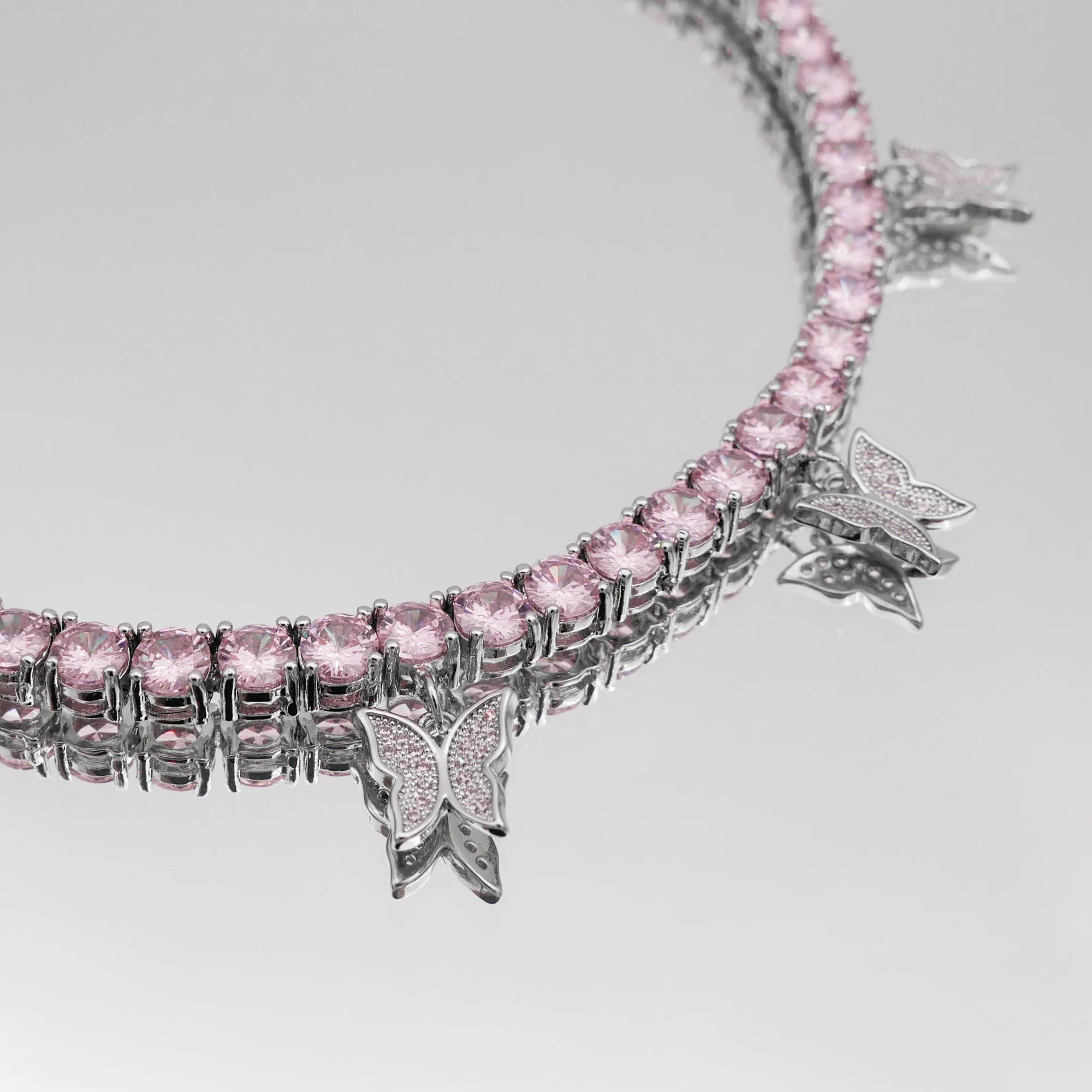 Icy Butterfly Choker (Pink CZ) | PRYA™