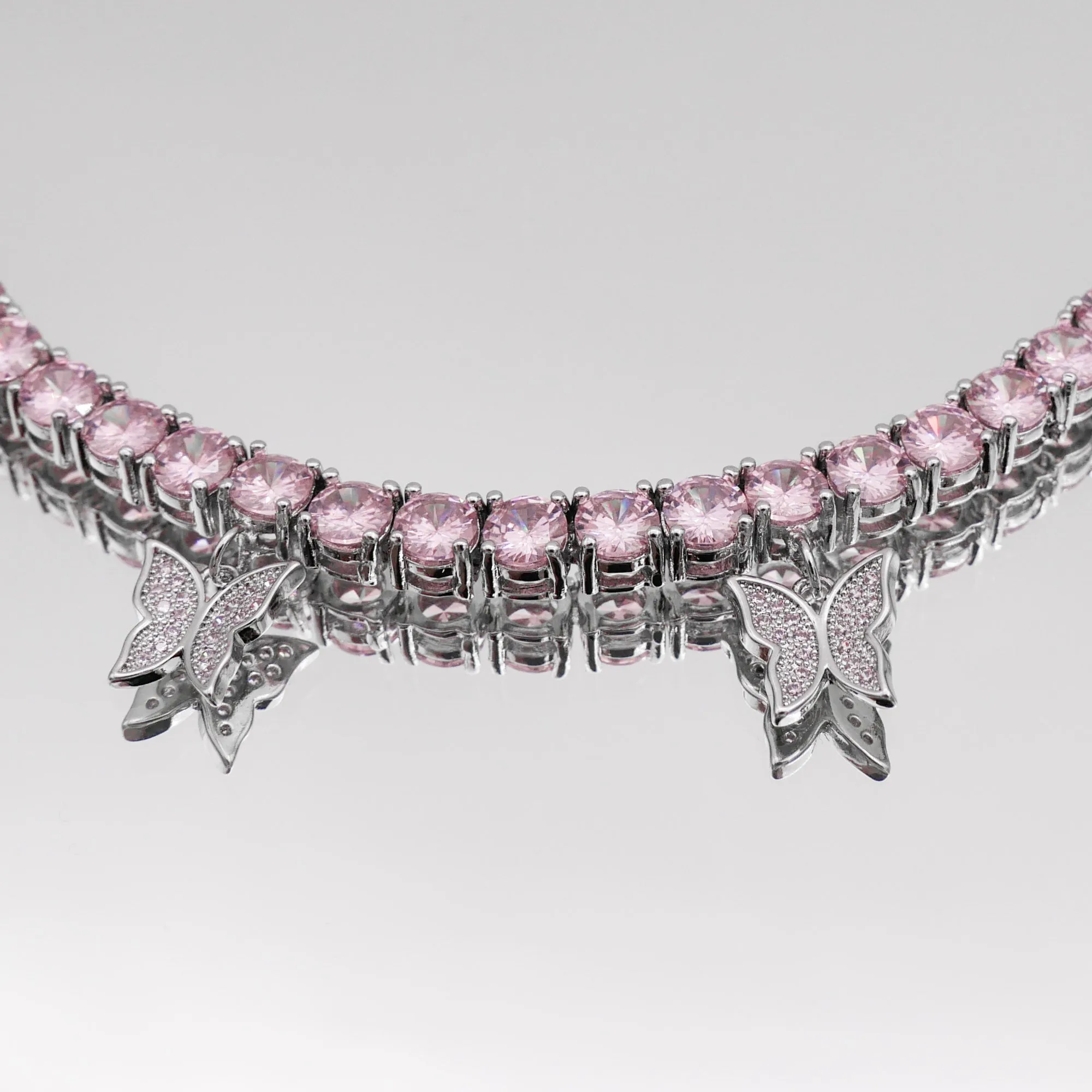 Icy Butterfly Choker (Pink CZ) | PRYA™