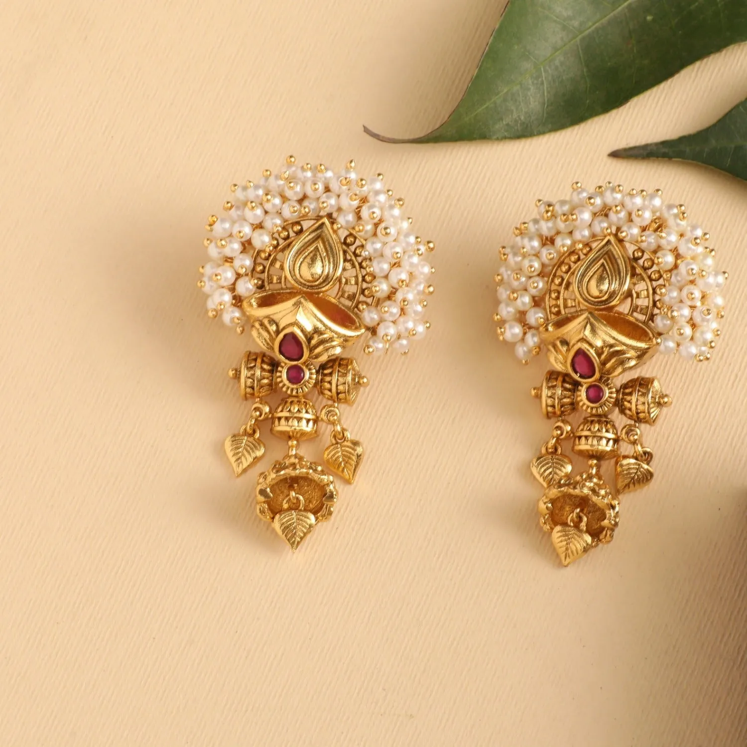 Lena Statement Antique Earrings