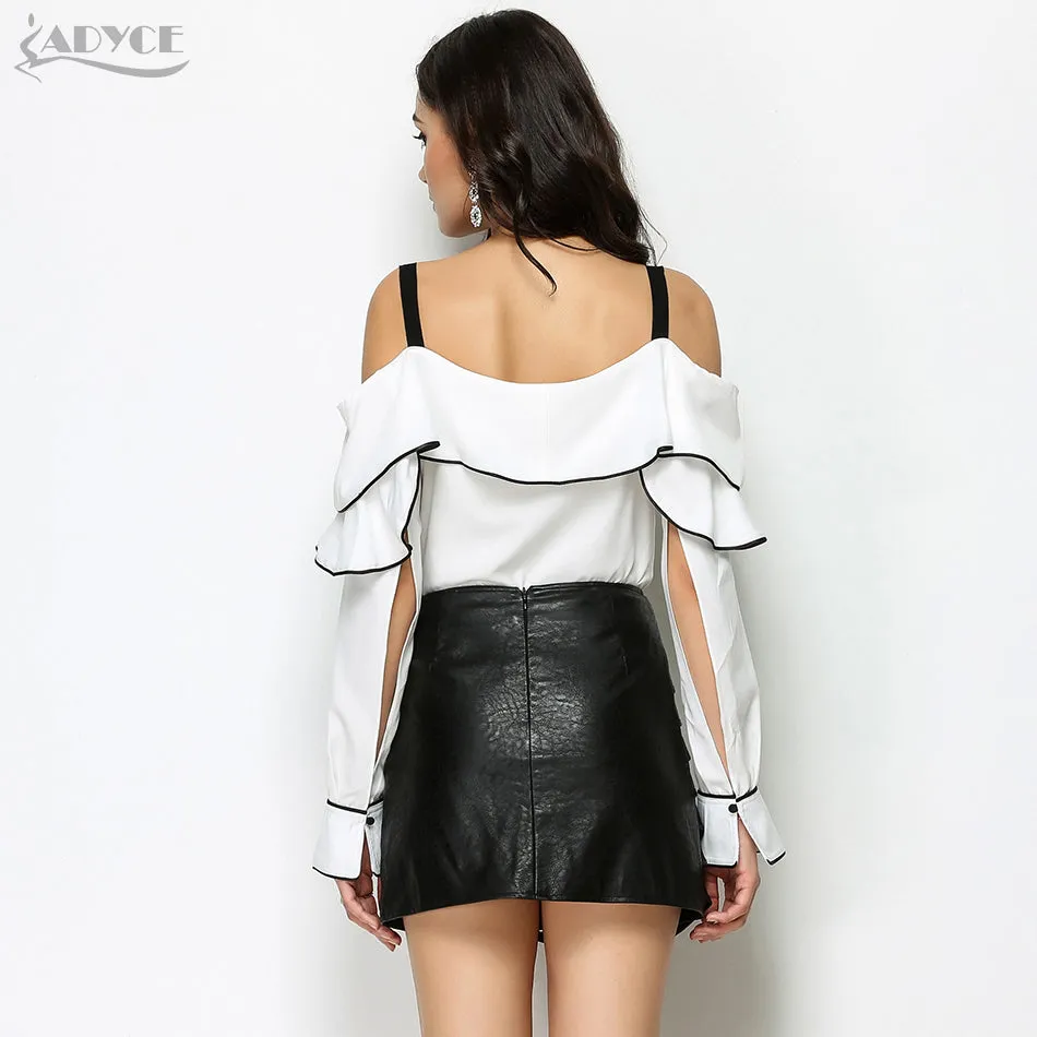 Off the Shoulder Ruffles T shirt&Tops wear Women Top