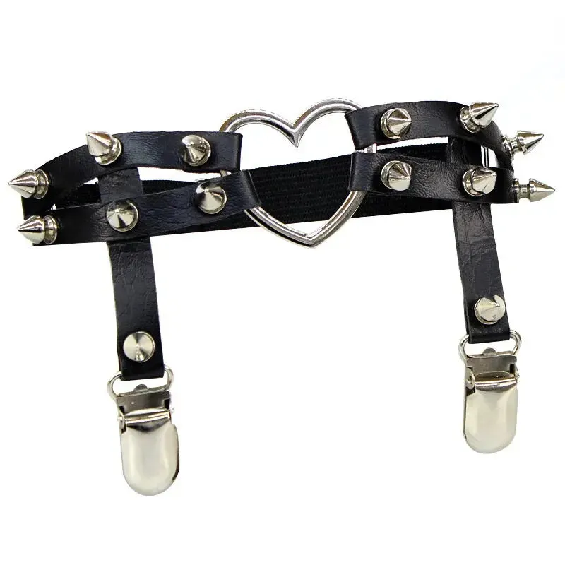 Punk Elastic Leg Strap Goth Suspender