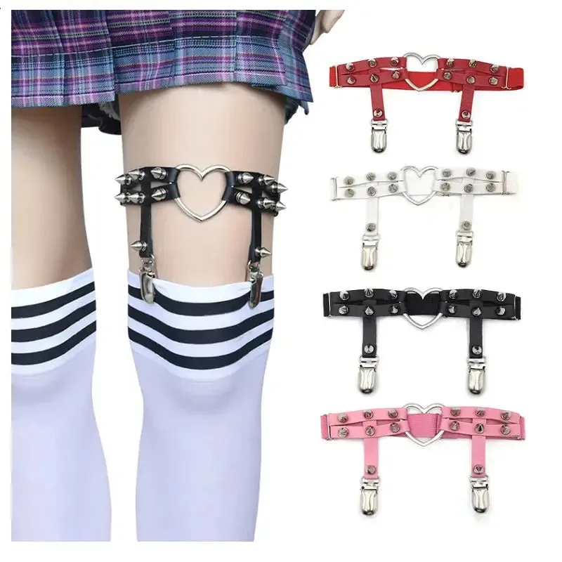 Punk Elastic Leg Strap Goth Suspender