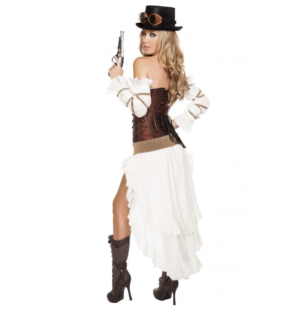 Roma 7pc Sexy Steampunk Babe Costume