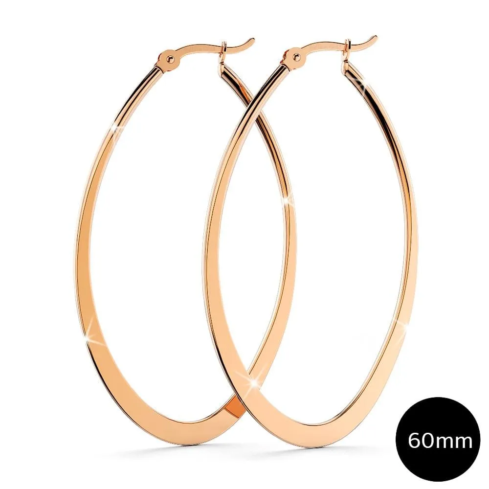 Sexy Oval Hoop Earrings 60mm