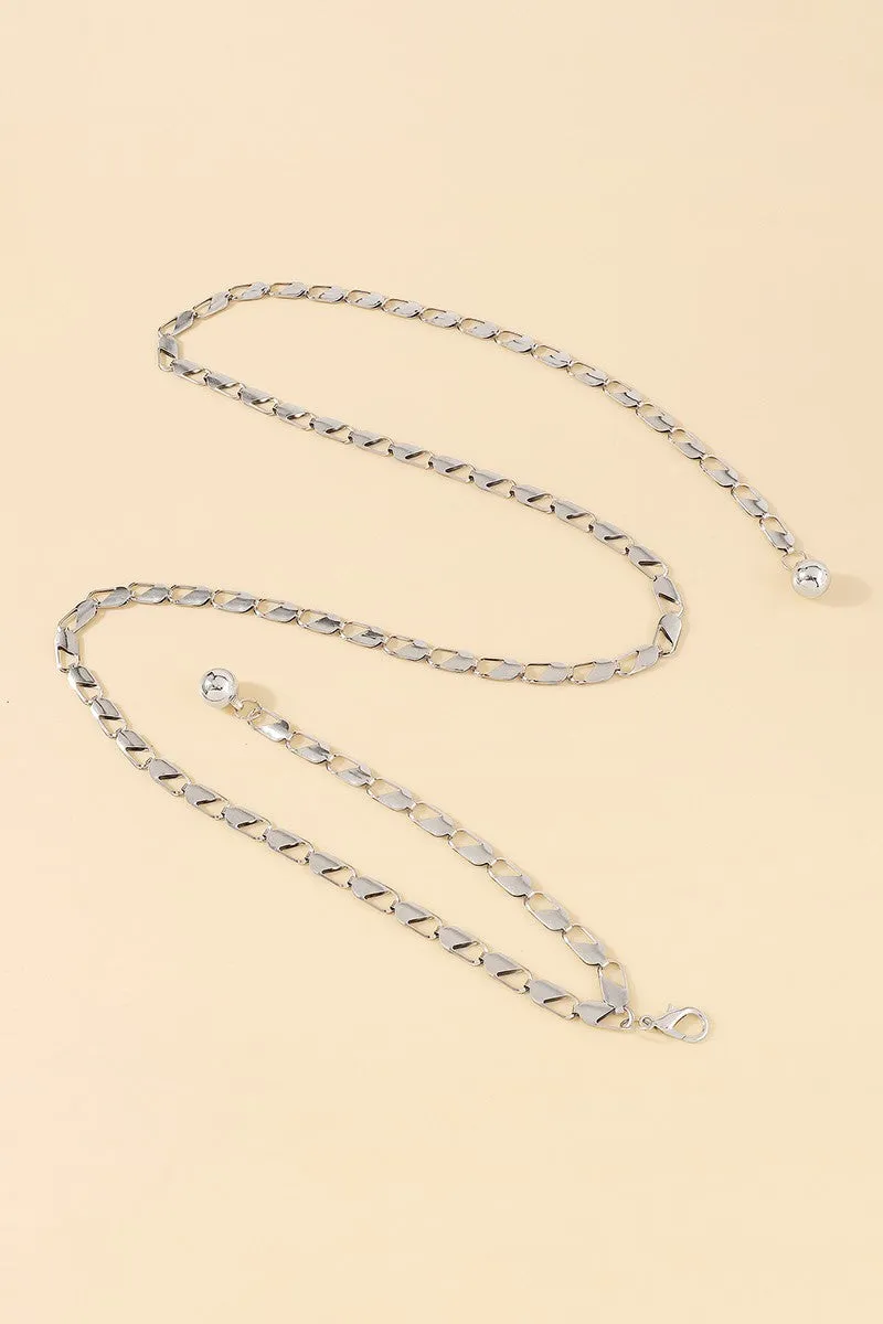 Simple Metal Ball Pendant Waist Chain