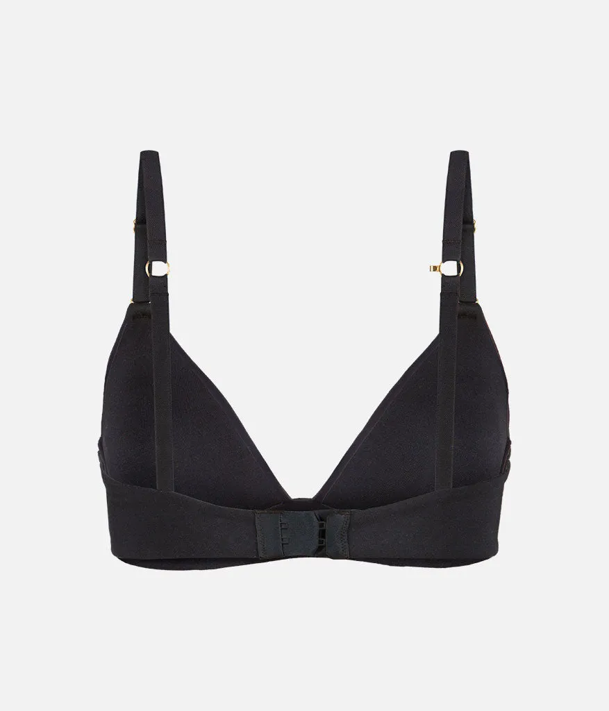 The All-Day Plunge No-Wire Bra: Jet Black