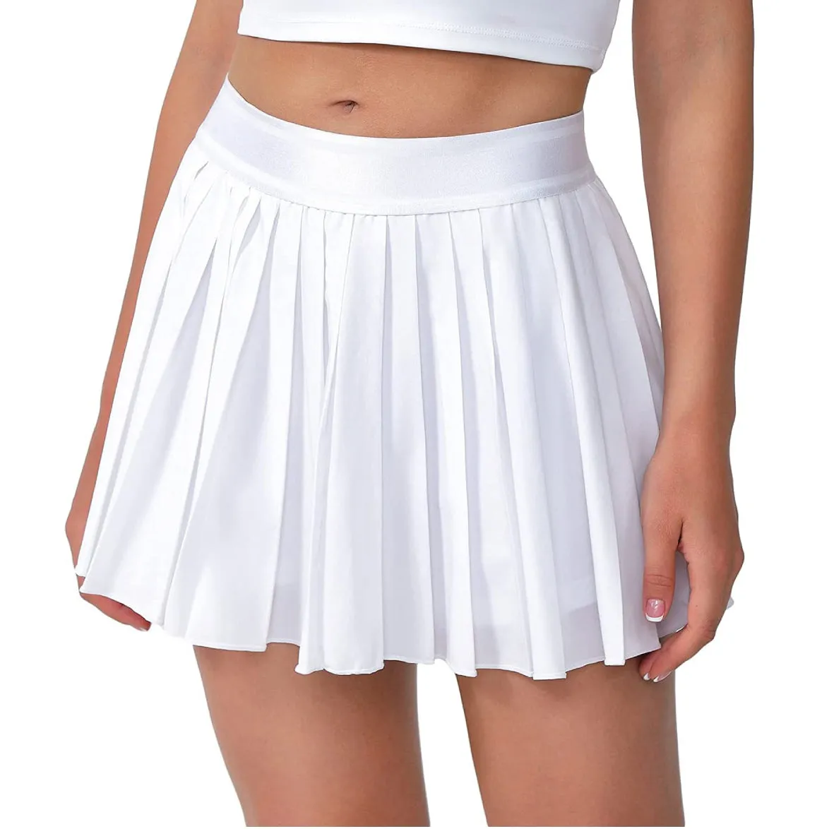 Wholesale Women's Pleated Tennis Skirt-Flowy Athletic Design,Suitable for Golf, Skater, Running Sports